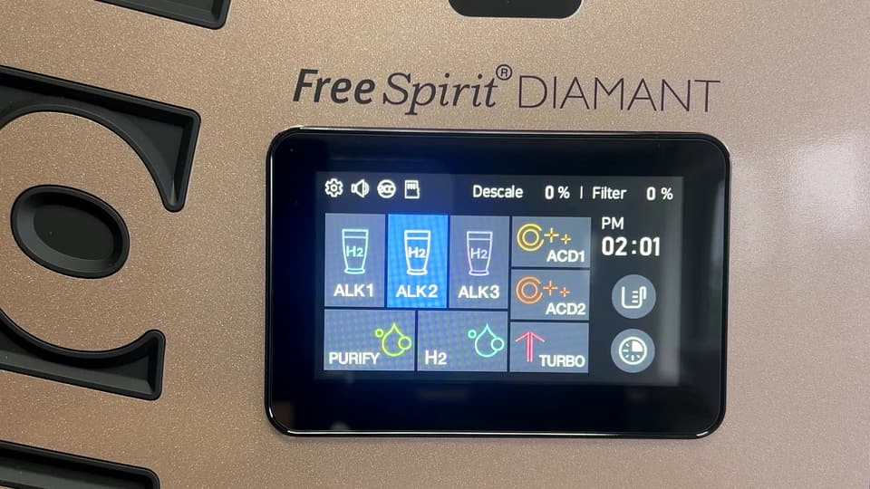 FreeSpirit® DIAMANT mit Glas und Wasserspritzer